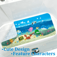 thumbnail image 4 of Cartoon Kids Bath Mat - Non Slip Bathtub Mat 35x16 Inch XL Large Size Tub Mats Anti Slip Shower Mats for Bathroom Floor (Ship), 4 of 7