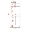 thumbnail image 7 of Kitchen Pantry Cabinet with Countertop,  Kitchen Storage Cabinet, Dining Room Storage Cabinet with Closed & Open Storage, Freestanding Kitchen Storage Cupboard with Drawer & Microwave Shelf, Gray, 7 of 7