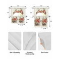 thumbnail image 6 of Strawberry Kitchen Curtains Swag Valance and Tier Curtains Set 36 Inch Length, Summer Fruits Basket Botanical Floral Rod Pocket Drape Panels Pair Swag Curtain for Bathroom/Cafe/Window, 6 of 6
