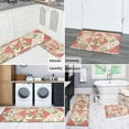 thumbnail image 5 of Pioneer Flower Floral Print Pattern Kitchen Rugs Sets Of 2,Anti Fatigue Kitchen Mat Rugs Non Slip Washable,Decorative Kitchen Floor Mats for Kitchen,Sink,Laundry,17"x30"+17"x47", 5 of 7