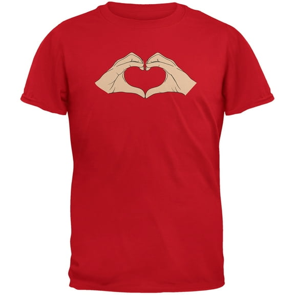 Heart Hands Red Youth T-Shirt - Youth X-Large