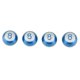 thumbnail image 1 of 4Pcs Aluminum Alloy Rubber Tubless Wheel Tire Tyre Valve Stem Cap Kit, 1 of 3