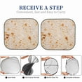 thumbnail image 6 of Disketp 2 Piece Tortilla Pattern Windshield Sunshades,Folding Windshield Sun Shade For Car Suv Trucks Sedan,Blocks Uv Rays Sun Visor Protector-Small, 6 of 7