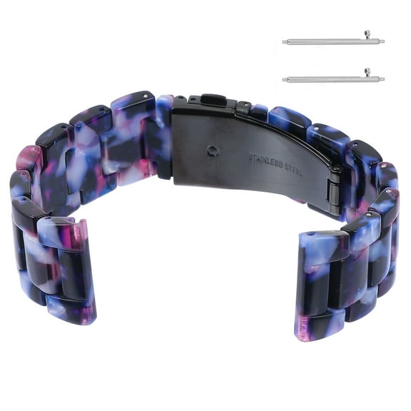 COSMOBETTY 1Pcs Quick Release Resin Watchband Assorted Color For Business Occasions Sports Daily Use 22mm