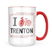 Neonblond I Love Cycling City Trenton Mug gift for Coffee Tea lovers