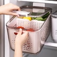 thumbnail image 4 of Fruit Containers For Fridge, Food Storage Containers With Removable Colander And Lid, Stackable Refrigerator Produce Storage Bins For Fruits Vegetables Berry Meat Fresh, 4 of 9
