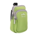 thumbnail image 1 of Seitruly Estuche de bolsa de teléfono con bolsillo con cremallera doble de neopreno para senderismo y escalada Teléfono y Comunicación verdes S, 1 of 1
