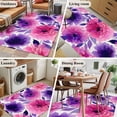 thumbnail image 5 of Watercolor Floral Area Rugs 3'x5', Washable Small Throw Rugs for Living Room Bedroom, Spring Flowers Botanical Vintage Indoor Outdoor Rug Non-Slip Low Pile Carpet Runner Reversible Floor Mats, 5 of 8