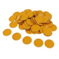 thumbnail image 4 of 100 Unidades Plana dos cara Tapas De Aplanado Artesanía Adornos Hallazgos Para DIY Arcos Del cabellero Colgante Niños Decoración arte 25mm Amarillo Gloria Tapa de la botella decorativa, 4 of 7