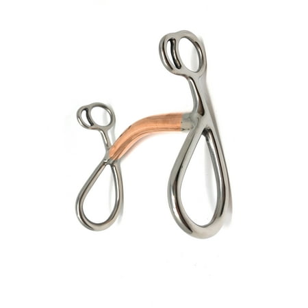 Large Copper Horse - Sweetwater Mullen Horse Bit Copper Mouth Short Shank Sweet Iron Large Rein Loops