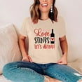 thumbnail image 1 of Cadeau de Saint-Valentin pour Femmes Mode Col Rond Imprimé T-shirt à Manches Courtes Décontracté Ample Hauts, 1 of 8