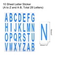 thumbnail image 2 of Unique Bargains Letters Stickers Blue Alphabet Sticky Letter Label PVC Vinyl for Mailbox Address Window Door, Pack of 10, 2 of 5