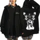 thumbnail image 3 of Deftones-Sudadera con capucha y cremallera para hombre y mujer, abrigo de manga larga de gran tamaño, estilo Harajuku, banda de Rock y Hip Hop, color blanco, ropa de calle, 2024, 3 of 5