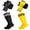 Yellow, Black, variant on Hengguang 2 Pairs Kids Soccer Shin Guards with 2 Pairs Soccer Socks, Calf Protection Soccer Shin Pads & Socks for Toddler 5-12 Years