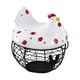 thumbnail image 1 of Cesta para huevos con forma de gallina, soporte de cerámica para huevos con forma de gallina, ideal para la despensa. Estilo A, 1 of 9