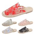 thumbnail image 6 of NOKIO Clearence Women’s Asian-Style Floral Mesh Sandals Breathable Indoor Slides Medium Width Non-Slip Sole Lightweight House Slippers for Summer, 6 of 6