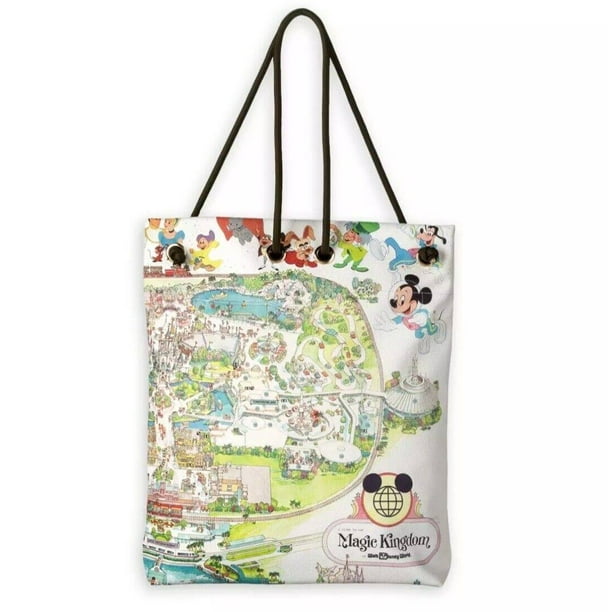 Disney Tote Bag Walt Disney 50th Anniversary Map