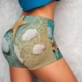 thumbnail image 4 of Kdxio Starfish And Seashell Print Workout Shorts for Women Seamless Soft Smooth Gym Yoga Scrunch Active Shorts, 4 of 9