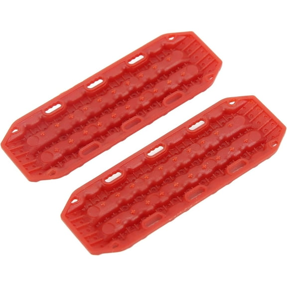 RC Recovery Ramps Board, Environmentally Friendly Safe Lightweight RC 1/24 Crawler Sand Ladder for 1/24 RC Crawler(red