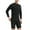 Black-2, variant on Riecok Swimsuit for Men 2 Piece Swimwear Sets Colorblock Quick Dry Long Sleeve Swim Top and Trunks Beach Bathing Suits