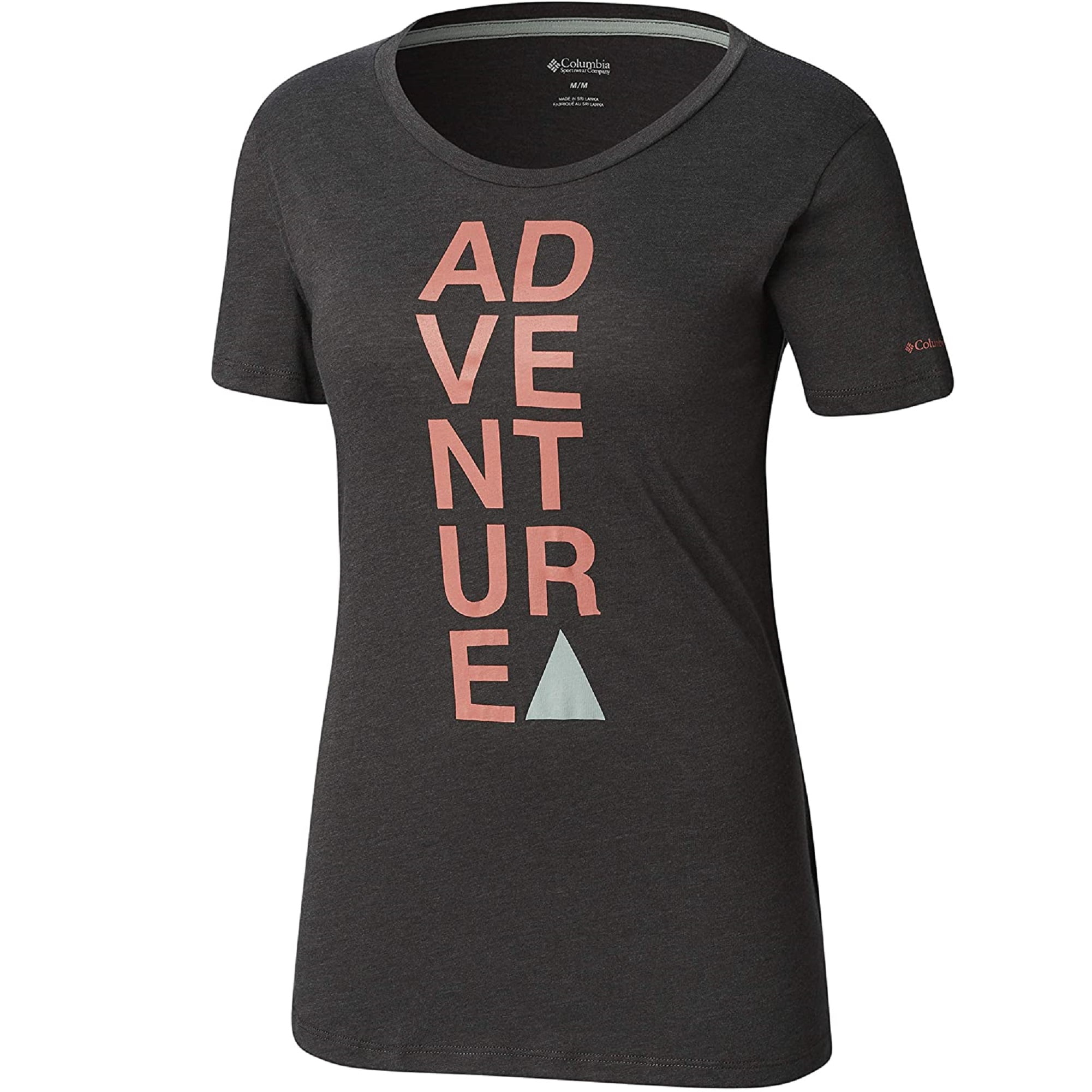 Columbia Columbia Plus Women's Word Block Athletic Shirt, Charcoal