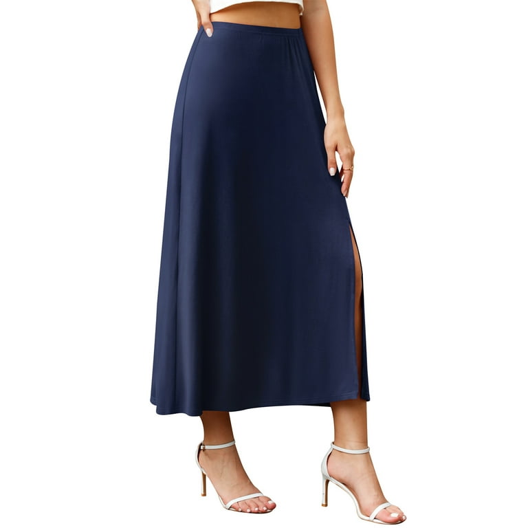 High waist green a line midi skirt summer 4356 High waist green a line midi skirt summer 4356