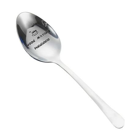 

YUEHAO Tableware Engraved Spoon Present for Husband Madam Family and Friends Tableware family family friends C