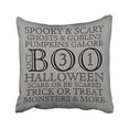 thumbnail image 1 of RYLABLUE Vintage Style Halloween Typography Pillow Covers Gray Cushion Cover Case 18x18 Inches Pillowcases Two Side, 1 of 1