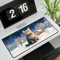 thumbnail image 3 of Hello Winter British Shorthair Welcome Snowy Night Watercolor Vintage Desk Mat Full Keyboard Mouse Pad Cat Lover Kitten Owner Gifts Large Mousepad - 01011, 3 of 5