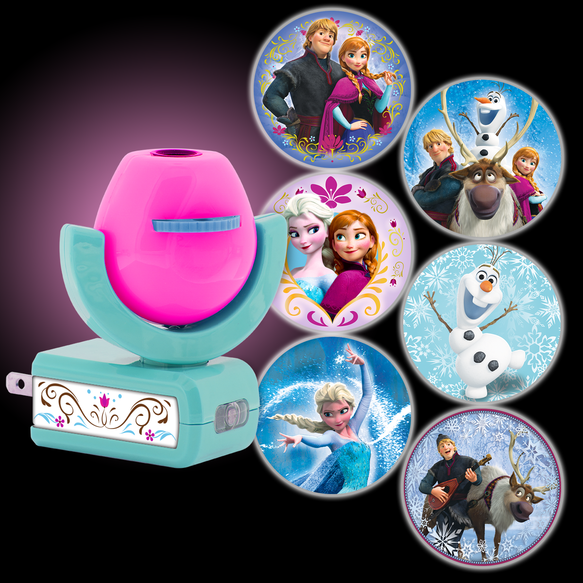 Projectables Disney Frozen 6Image LED PlugIn Night Light, Light