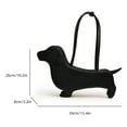 thumbnail image 6 of Yibooy Cartoon Dog Shaped Shoulder Bag Designer Handbag Cute Purse for Women (Black), 6 of 10