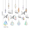 thumbnail image 4 of Injueey Paquete de 7 Sun Catcher DIY boda fiesta arcoíris colgante ventana colgante interior exterior adorno geométrico para jardín Decoración del hogar, 4 of 6