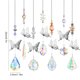 thumbnail image 4 of Injueey Paquete de 7 Sun Catcher DIY boda fiesta arcoíris colgante ventana colgante interior exterior adorno geométrico para jardín Decoración del hogar, 4 of 6