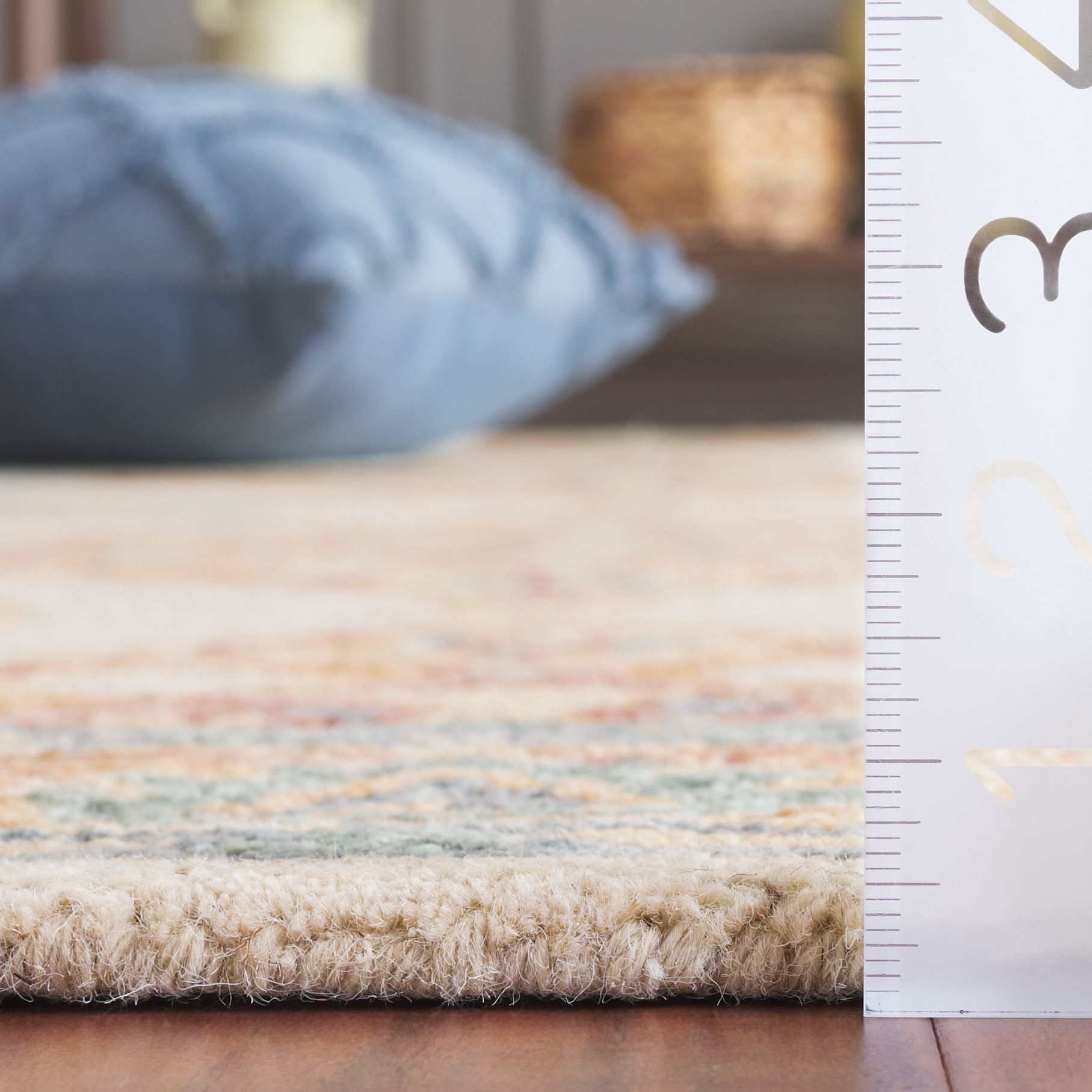 SAFAVIEH Metro Jean Medallion Area Rug, Beige/Rust, 8' x 10'