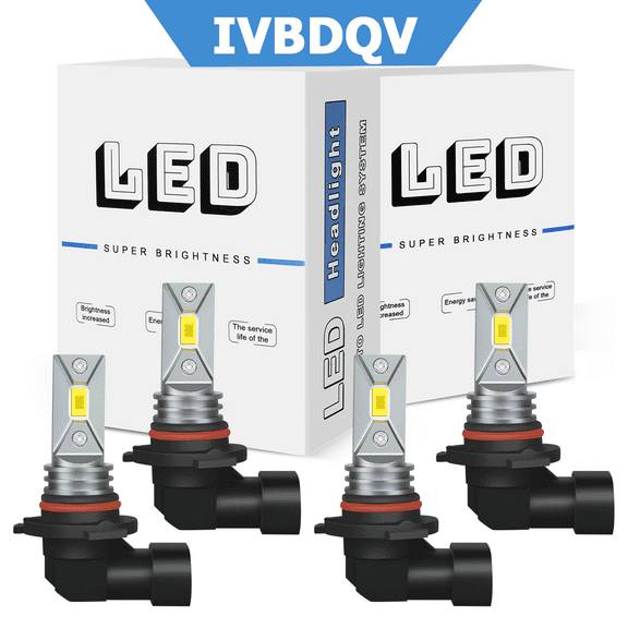 For Pontiac Grand Prix 2004-2008 LED Headlights Combo 9005 High   9006 Low Beam Kit 4Pcs 6000K Bright White