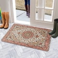 thumbnail image 5 of Bohemian Orange Ethnic Patterned Carpet Welcome Doormat for Indoor/Outdoor Entrance Bohemian Orange Ethnic Patterned Carpet Decoration Door Mat Kitchen Door Mat Bedroom Doormat 17x30 Inch, 5 of 6