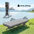 thumbnail image 3 of Outsunny Lit de Camp avec Coussin, Lits Pliants Extra Larges de 32 Pouces, Gris, 3 of 10