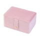 thumbnail image 1 of Caja de almacenamiento de joyas Estuche de almacenamiento de joyas Compartimentos ajustables multifuncionales Rosa, 1 of 9