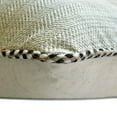 thumbnail image 3 of The HomeCentric Decorative Grey 16"x16" (40x40 cm) Pillow Covers, Jute Lace & Moroccan Throw Pillows For Sofa, Solid Pattern Contemporary Style - Jutish Grey, 3 of 4