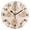 Black, variant on Kapibala Rainbow Pattern Wall Clock 10in Round Artistic Oil Painting Home Decor Desk Table Clock