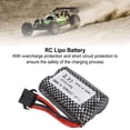 thumbnail image 3 of Remote Control Lithium Battery, SM 5P Plug Overcharge Protection Long Lifespan 7.4V RC Car Lipo Battery  for RC Crawler, 3 of 7