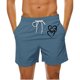 thumbnail image 5 of Mens Casual Pantalones Cortos en Forma de Corazón Impreso Cordón Bolsillo Playa, Poliéster Spandex para Primavera Verano Al Aire Libre Y Diario, 5 of 8