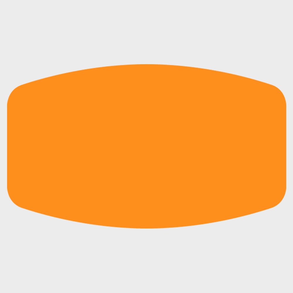 JAM Paper Standard Label Rolls, Rectangle, 1 1/8 x 2, Neon Orange, 125 Labels/Roll