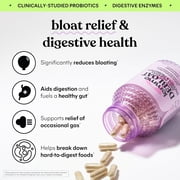 Lemme Debloat Daily Digestive Enzymes & Probiotics Capsules, 60 Count