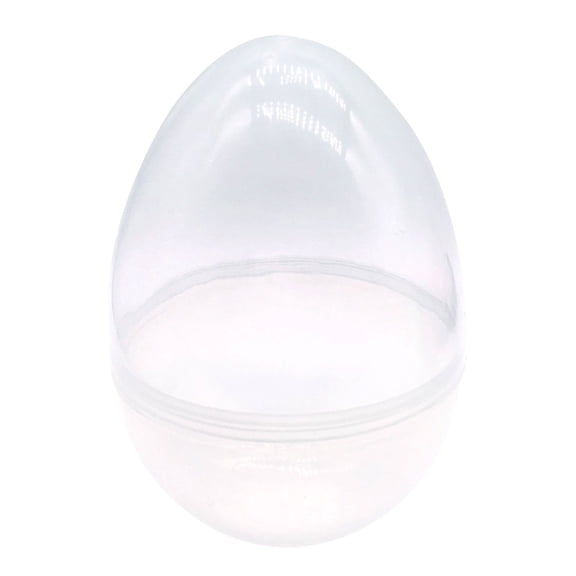 Giant Clear Easter Egg,Large Clear Easter Eggs Plastic Fillable,3 Inch Giant Plastic Easter Eggs Jumbo Fillable Transparent White Empty Easter Eggs For Easter Basket Stuffers Party Supplies