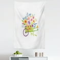 thumbnail image 1 of Flowers Tapestry, Wheelbarrow Full of Flowers Botanical Gardening Plants Agriculture Watercolor Art, Fabric Wall Hanging Decor for Bedroom Living Room Dorm, 5 Sizes, Multicolor, by Ambesonne, 1 of 1