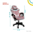 thumbnail image 2 of Silla Gamer Ergonomica Titano Reclinable Rosa 6.49 pulg. TT-SGSRP, 2 of 7