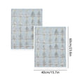 thumbnail image 3 of Christmas Tree Pattern Hand Towels Set Of 2 Soft Absorbent Kitchen Bathroom Dish Towels For Holiday Home Decoration, 3 of 6