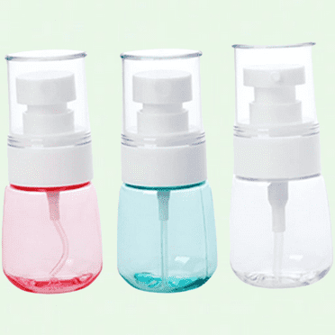 Mini Spray Bottles Set of 3, Continuous Water Mist Bottle for Face, Travel Containers for Cosmetics, Empty Dispenser Bottle for Shampoo
