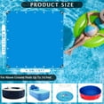 thumbnail image 2 of 16 x 16 Ft Swimming Pool Ground Cloth Round Swimming Pool Tarpaulin Tarp for Above Ground Swimming Pools Heavy Duty Pool Ground Mat Protector Pad Prevents Punctures, 2 of 7
